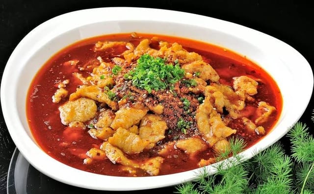 B11. 水煮鱼片 Water-Boiled Fish.