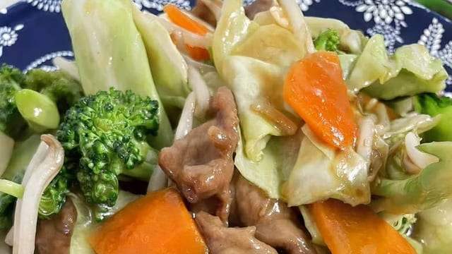 杂菜牛 Beef Mixed Vegetables.