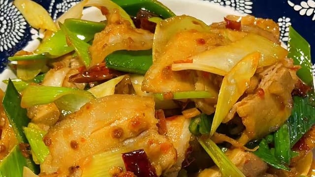 回锅肉 Twice Cooked Pork.