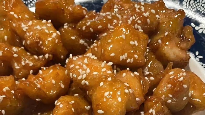 芝麻鸡 Sesame Chicken.