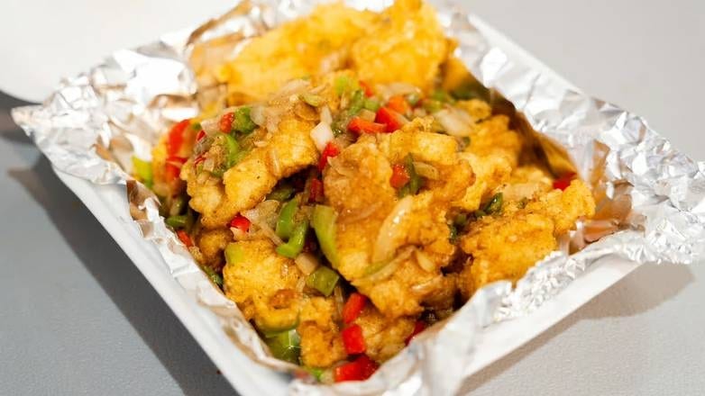 椒盐鱼片 Salt Pepper Fish.