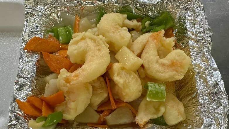 甜酸虾 Sweet Sour Shrimp.