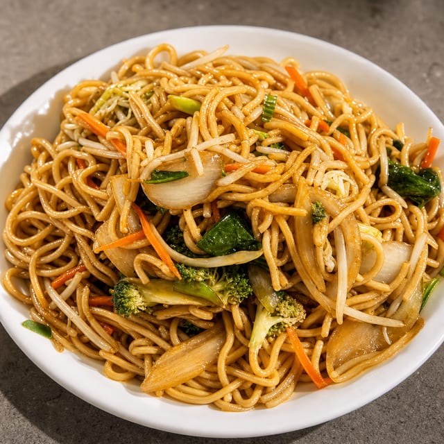 H.23 素菜捞面 Vegetables Lao Mein.