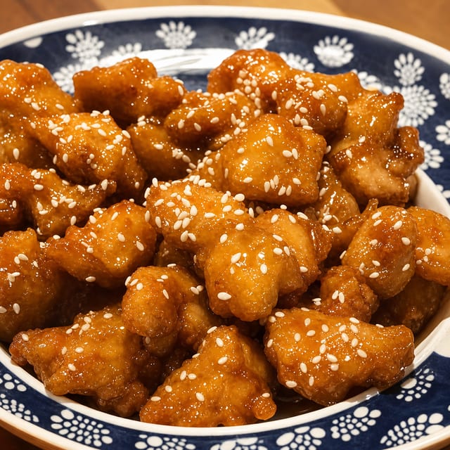 (午) 芝麻鸡 Sesame Chicken.