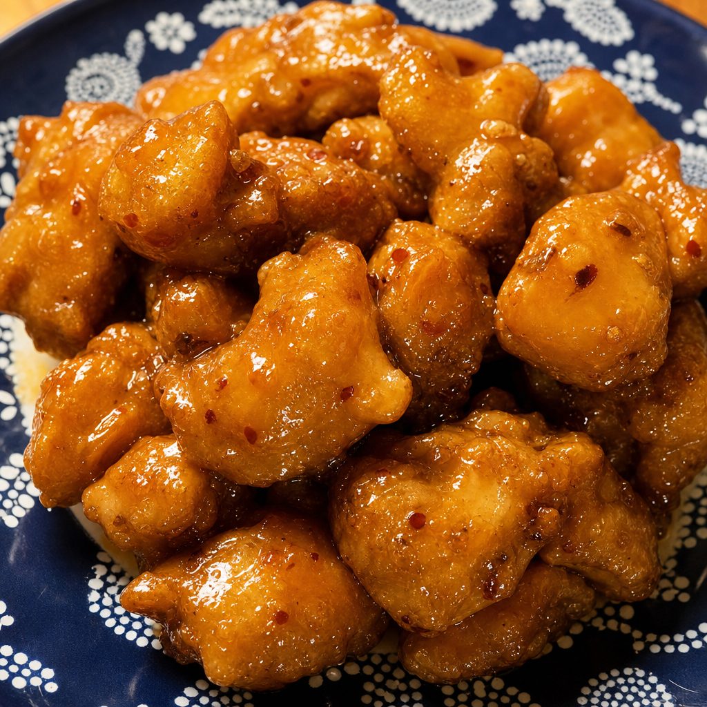 左宗棠鸡 General Tsao's Chicken.