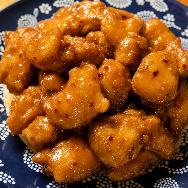 左宗棠鸡 General Tsao's Chicken.
