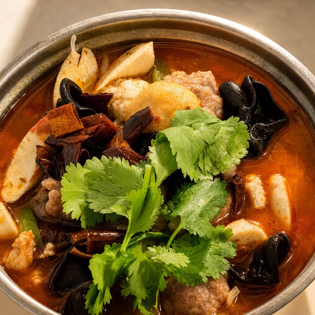 B19. 麻辣一锅鲜 Spicy House Pot.