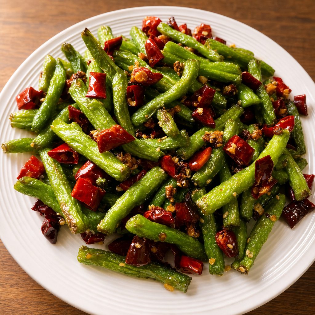 G6. 干煸四季豆 Sautéed Fried String Bean.