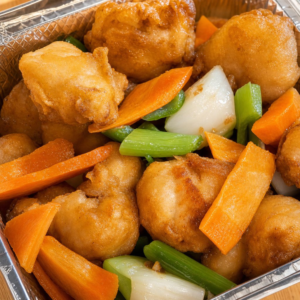 甜酸鸡 Sweet Sour Chicken.
