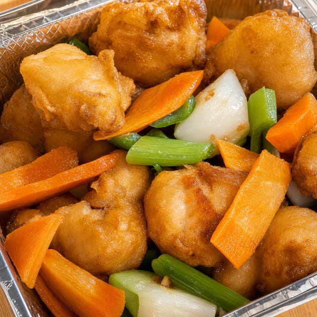 甜酸鸡 Sweet Sour Chicken.