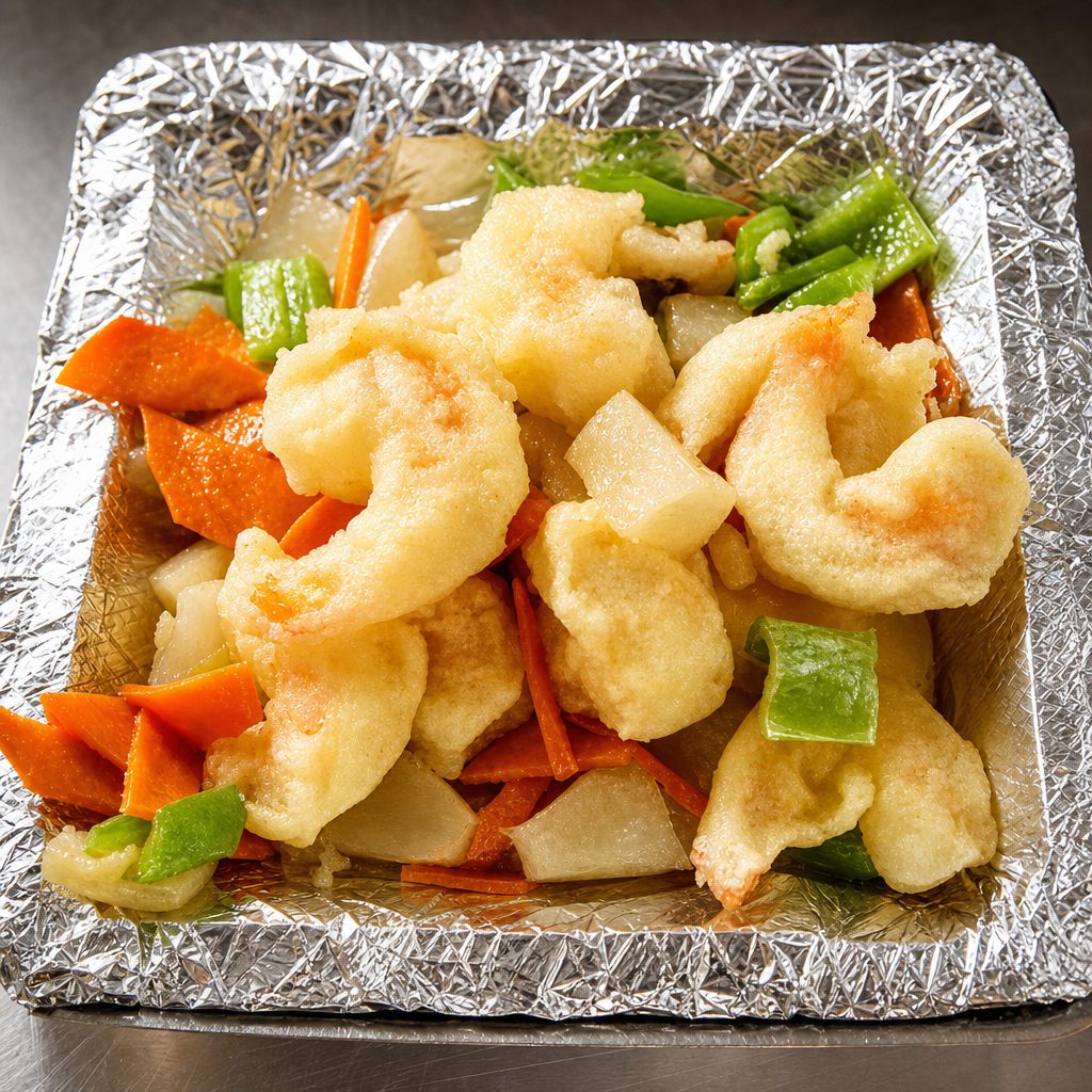 甜酸虾 Sweet Sour Shrimp.