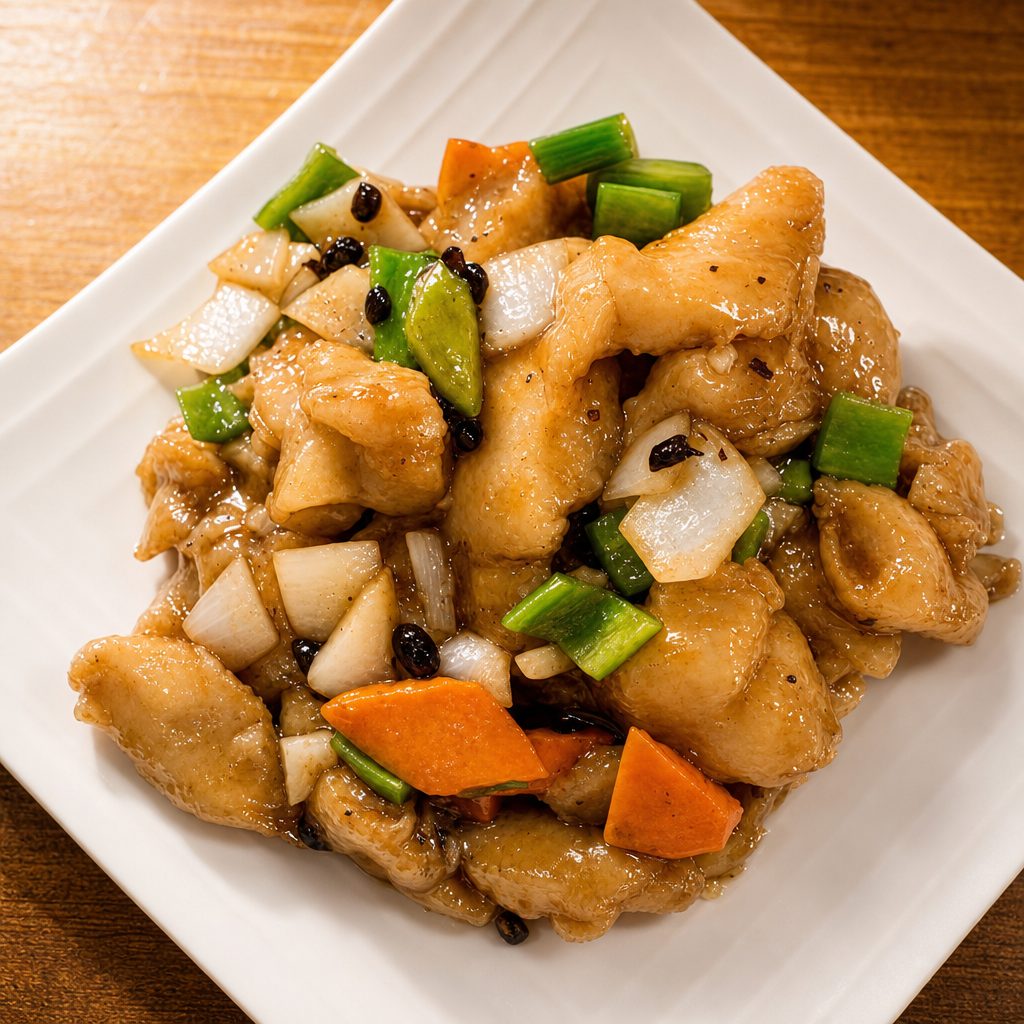 F7. 豆豉鱼片 Black Bean Fish Fillet.