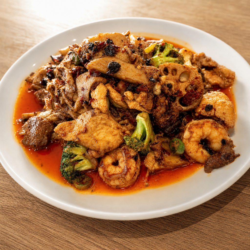 麻辣香锅 Mala Stir-fry Pot.