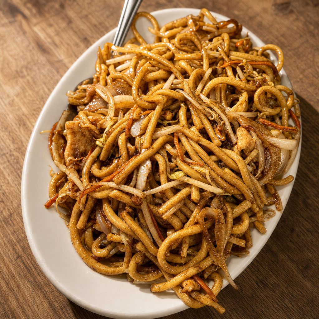 H11. 鸡肉炒面 Chicken Lo Mein.