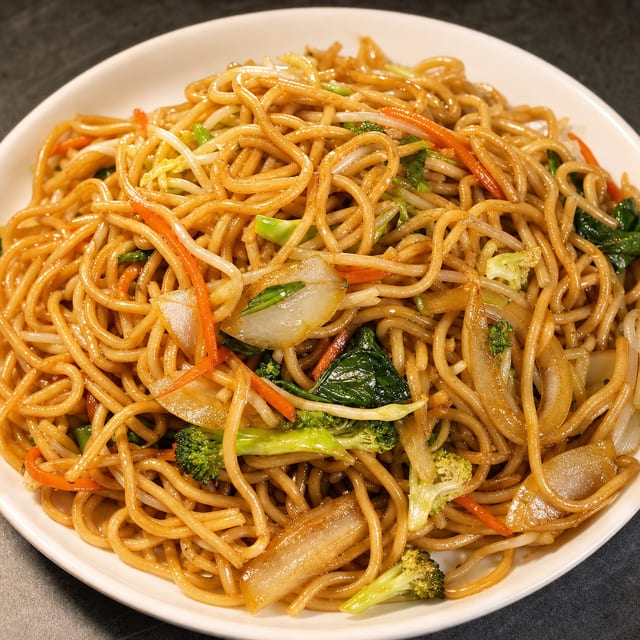 H.23 素菜捞面 Vegetables Lao Mein.