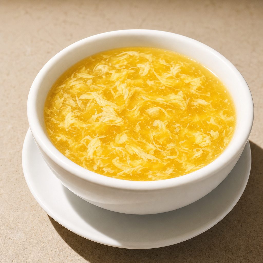 蛋花汤 Egg Flower Soup.
