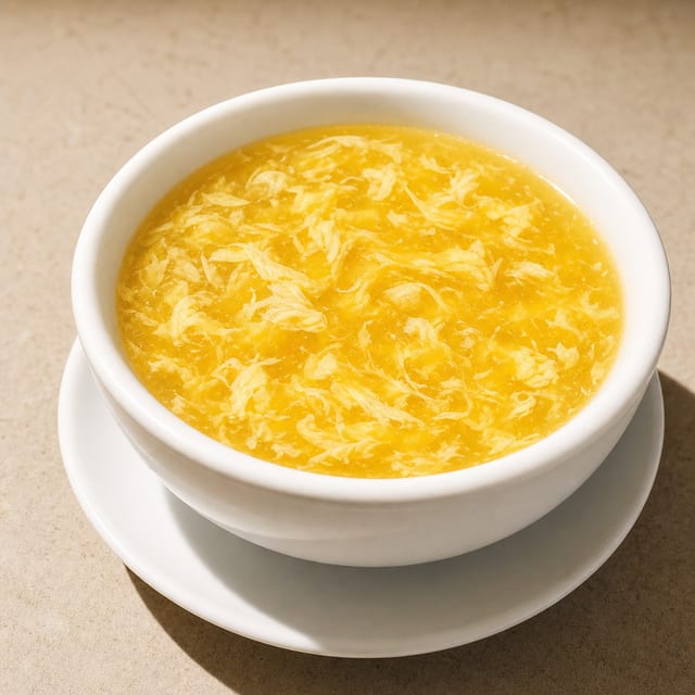 蛋花汤 Egg Flower Soup.