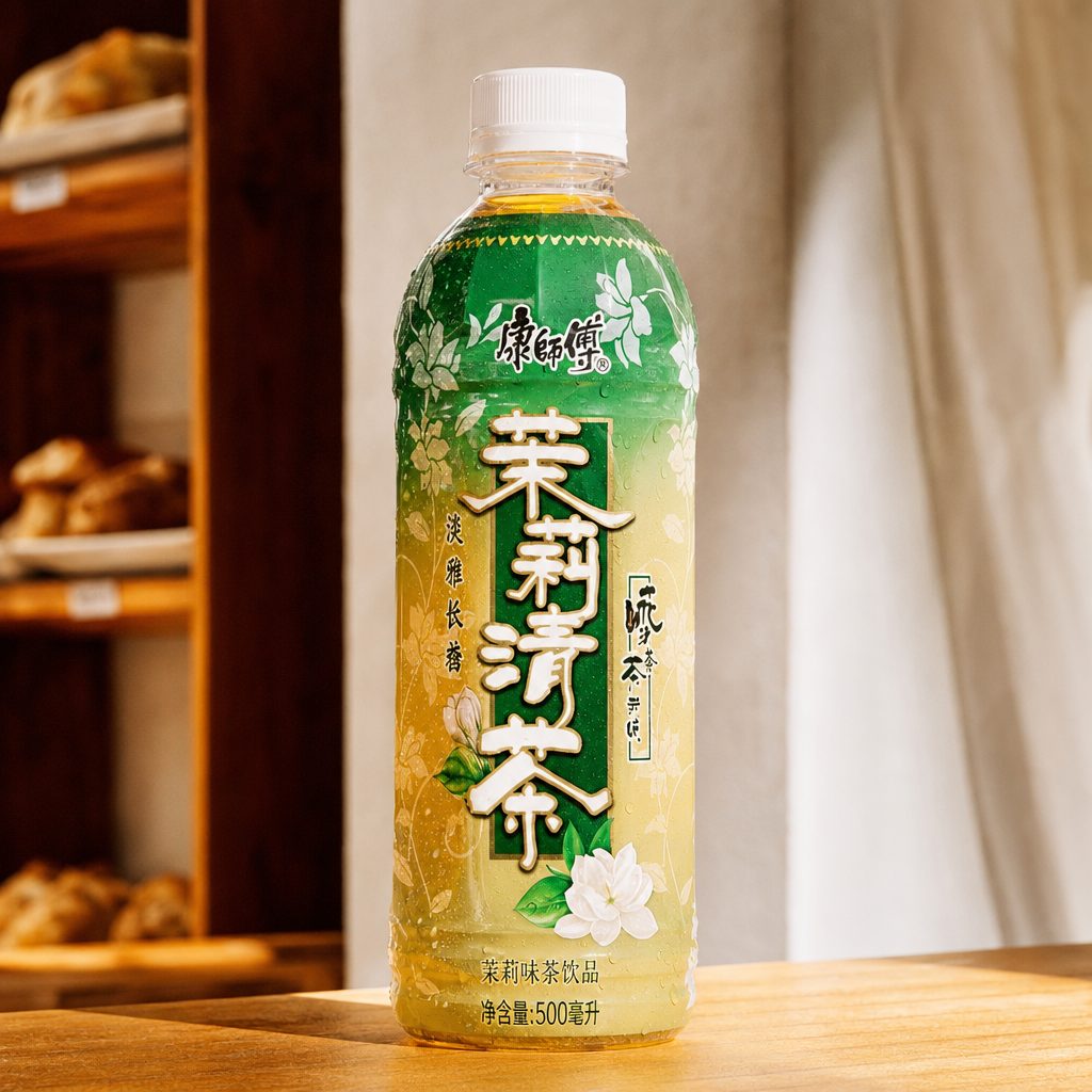 Master Kong Light Sweet Jasmine Tea 康師傅茉莉清茶.