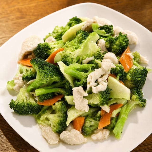 芥兰鸡 Broccoli Chicken.