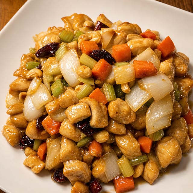 宫保鸡丁 Kung-Pao Diced Chicken.