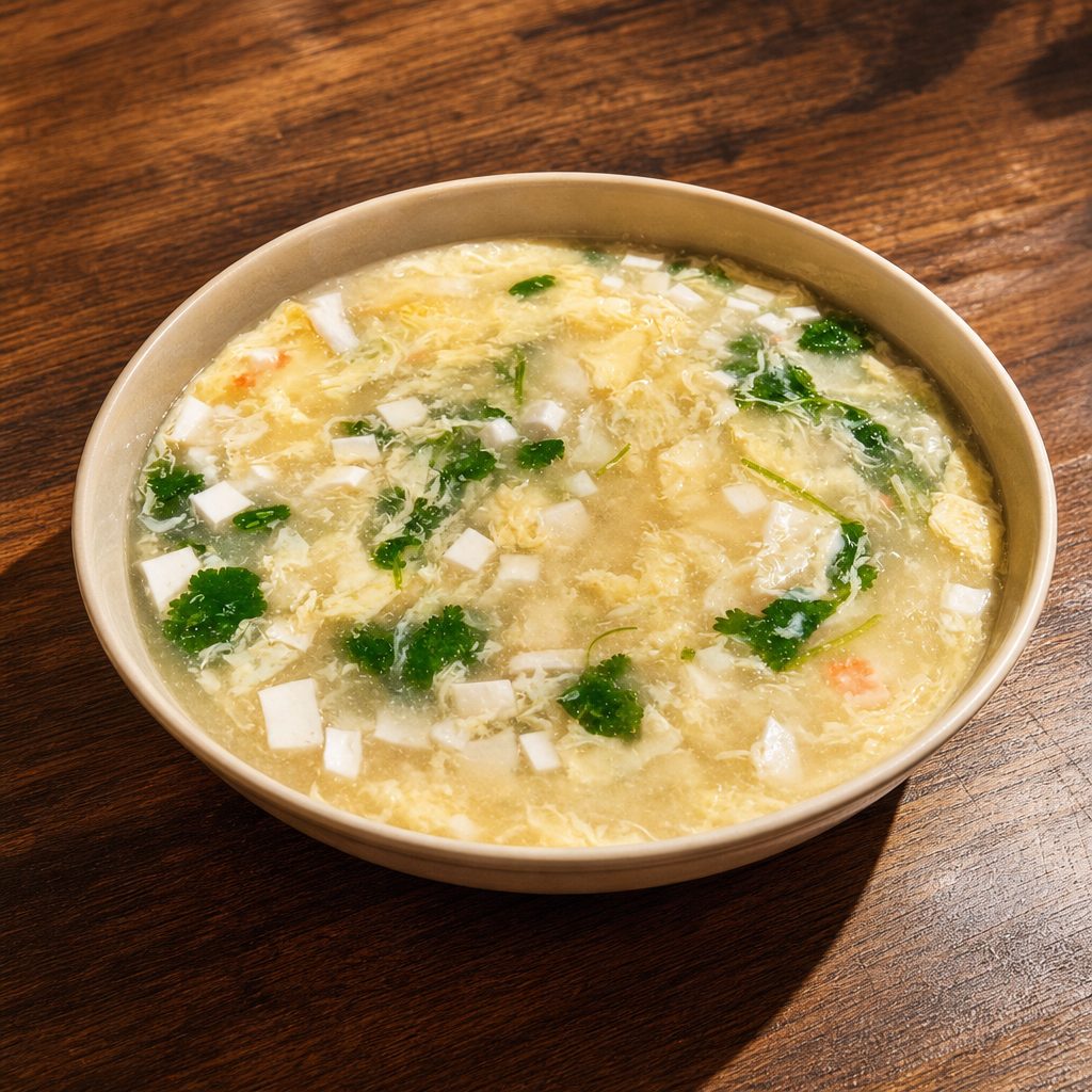D12. 海鲜豆腐羹 Seafood Tofu Stew.