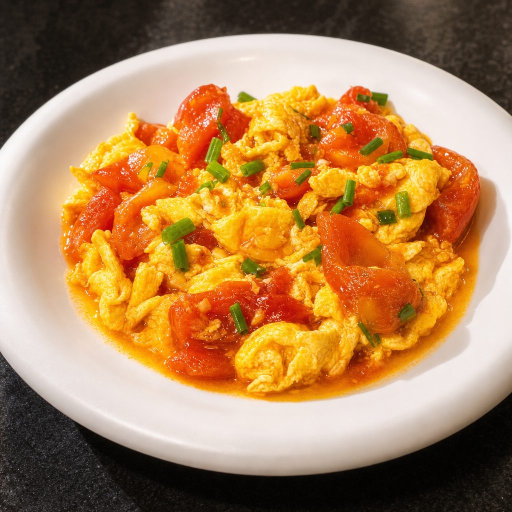 G10. 番茄烩蛋 Scrambled Egg with Tomato.