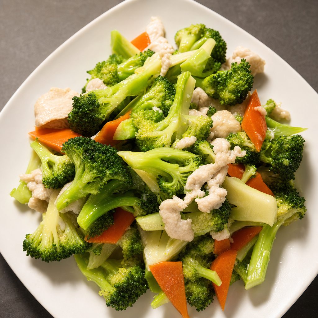 芥兰鸡 Broccoli Chicken.