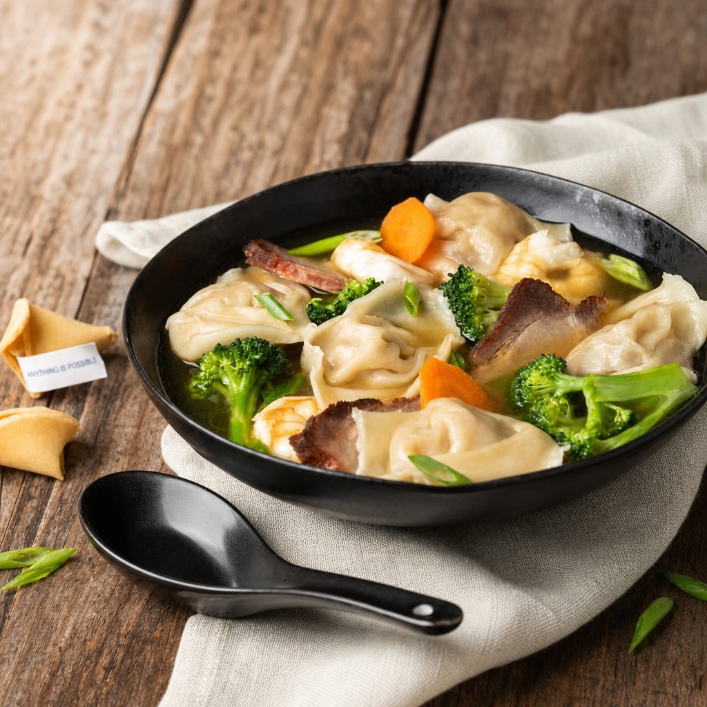 D.19 什锦云吞汤 Wor Wonton Soup.