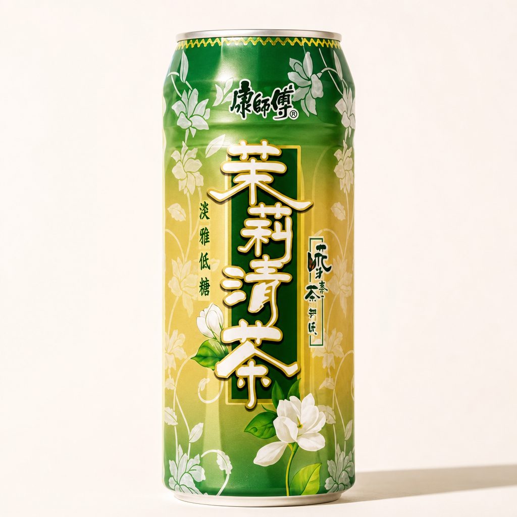 Master Kong Light Sweet Jasmine Tea 康師傅茉莉清茶.