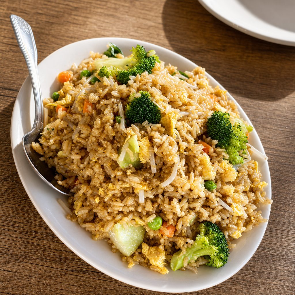 H.22 素菜炒饭 Vegetables Fried Rice.