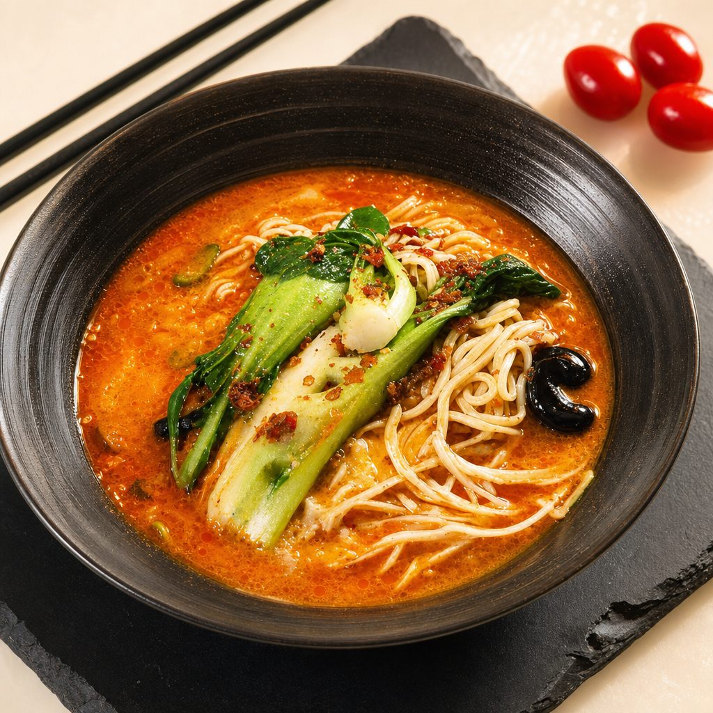 H2. 四川麻辣面 Szechuan Spicy Noodle.