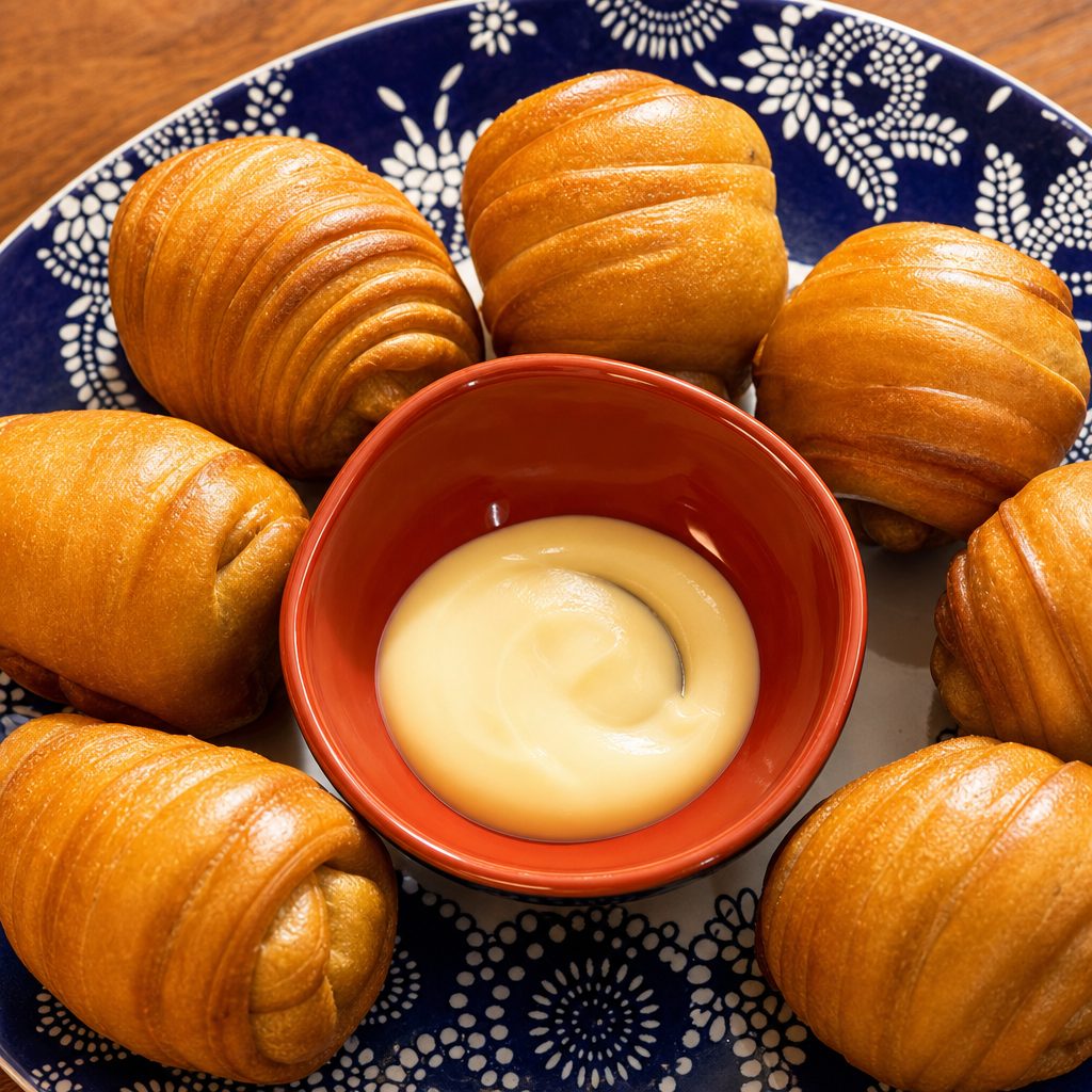奶香小花卷 Sweet Milk Bun.