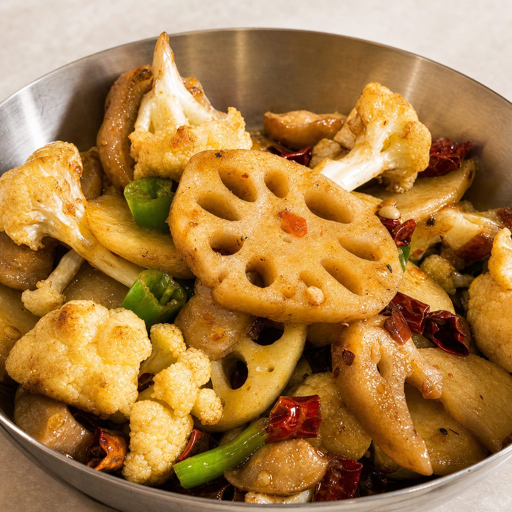 干锅肥肠 Grilled Intestine Pot.