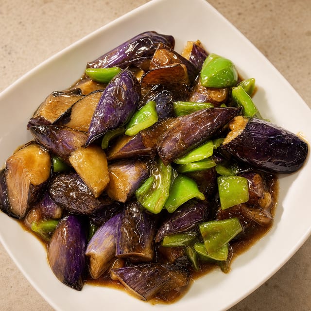 G1. 烧茄子 Grilled Eggplant.