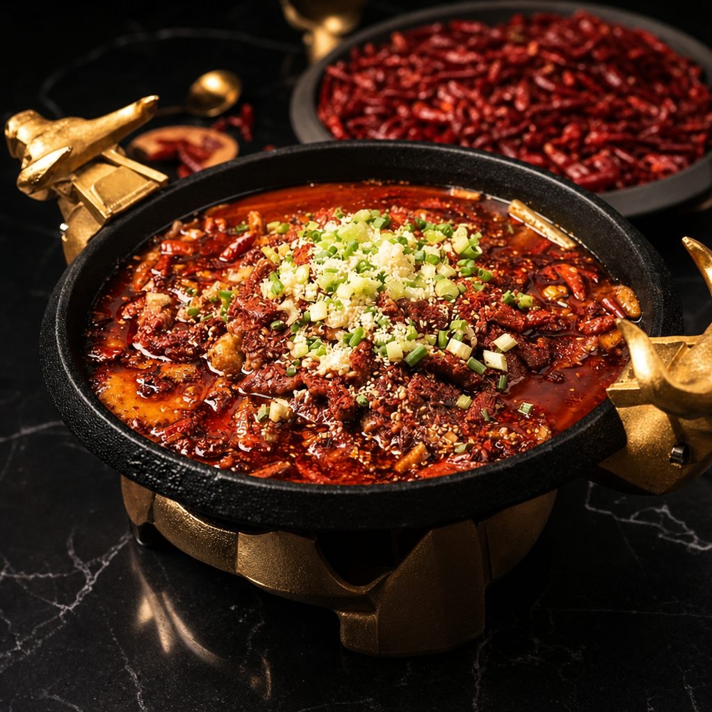 B12. 水煮牛 Water-Boiled Beef.