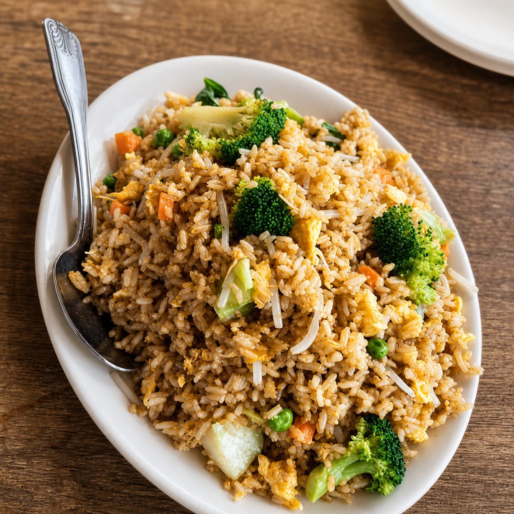 H.22 素菜炒饭 Vegetables Fried Rice.