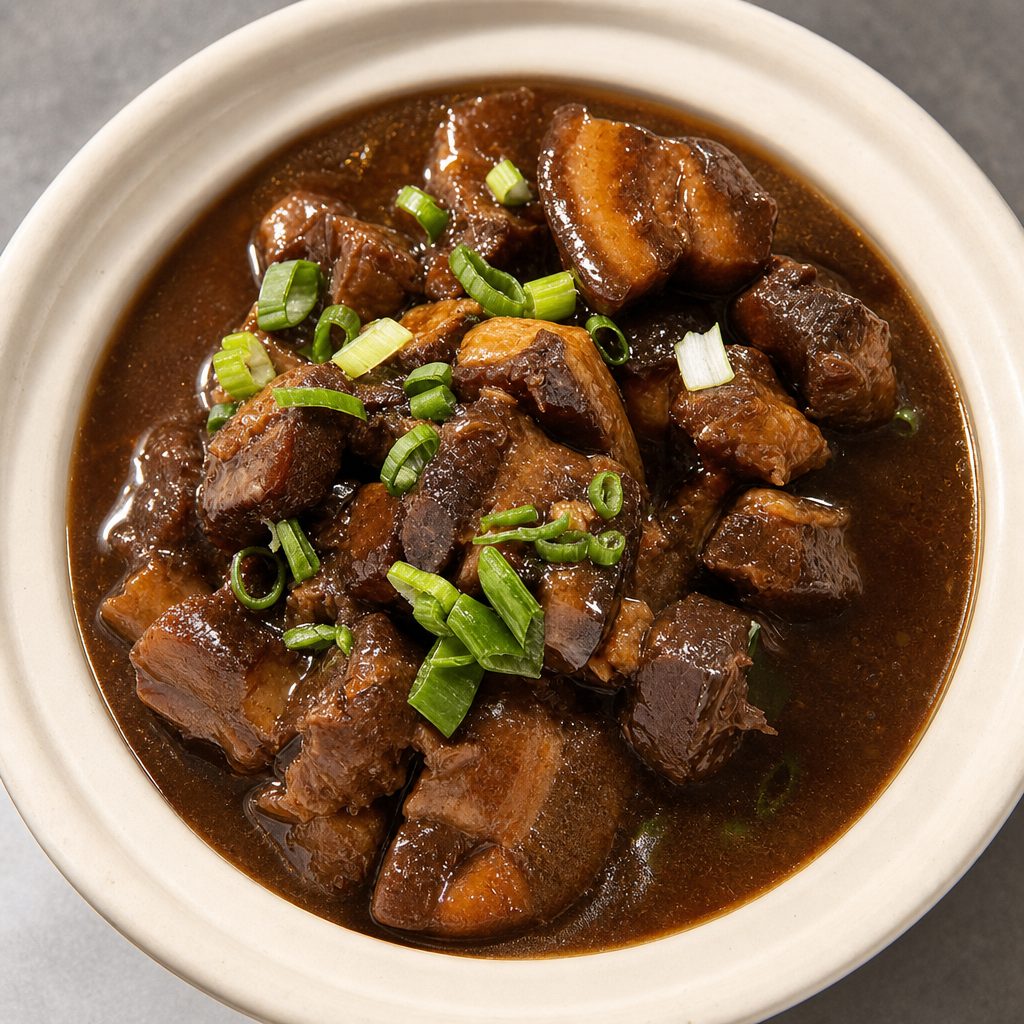 红烧肉 Braised Pork in Brown Sauce.