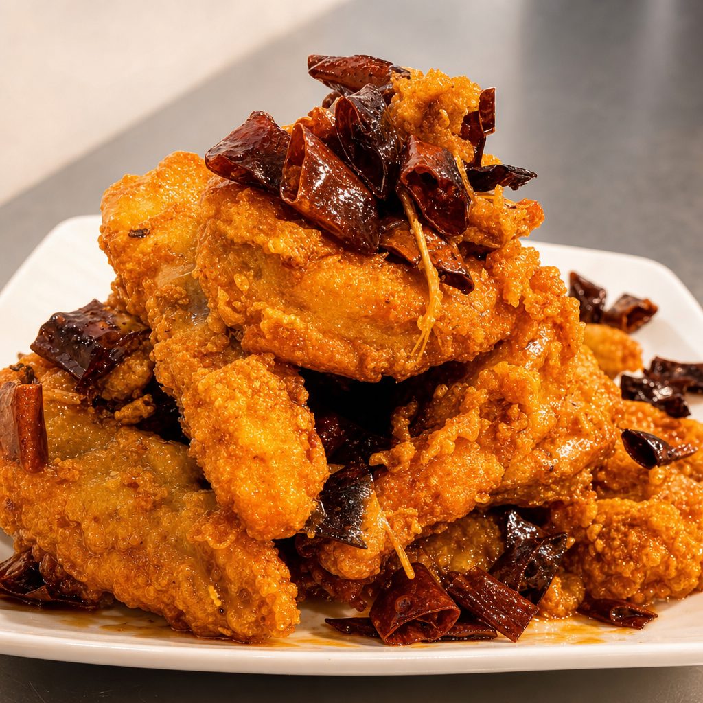 脆皮香辣虾 Spicy Crispy Shrimp.