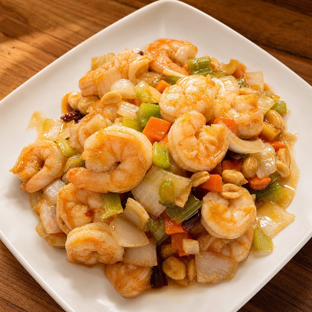 宫保虾仁 Kung Pao Shrimp.