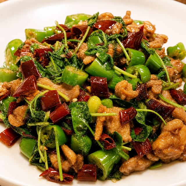 湖南小炒牛肉 Hunan Style Stir-Fried Beef.