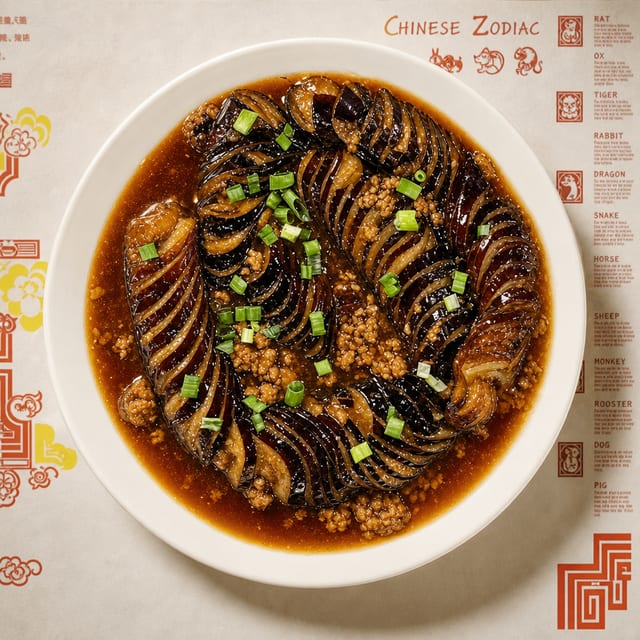 G2. 肉沫茄子 Eggplant with Pork.