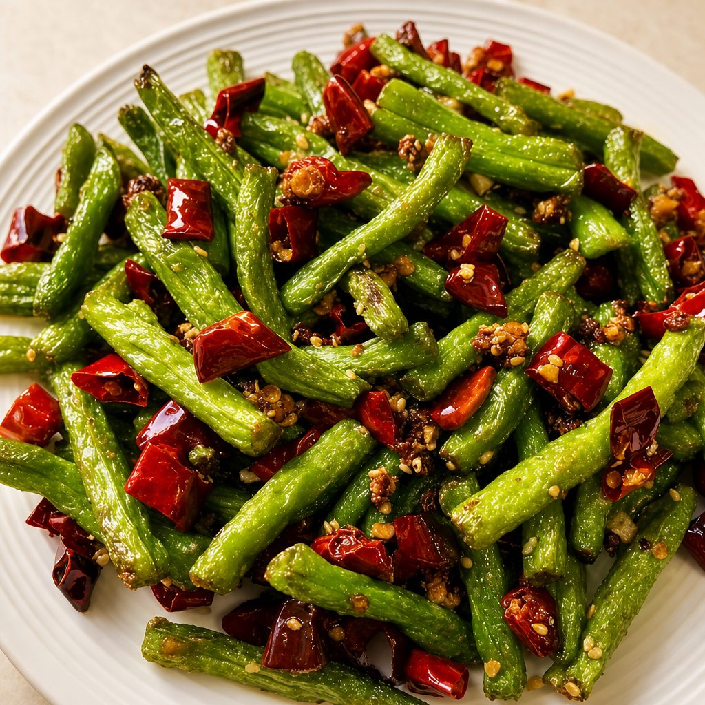 G6. 干煸四季豆 Sautéed Fried String Bean.