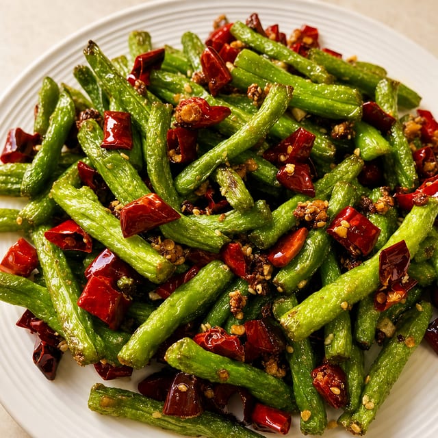 G6. 干煸四季豆 Sautéed Fried String Bean.